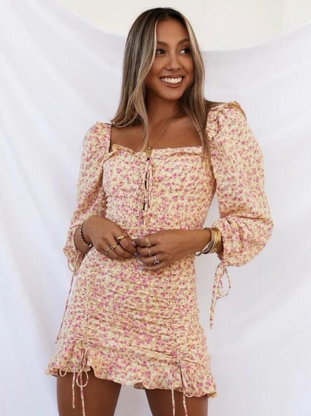 Hello Molly Floral Mini Dress